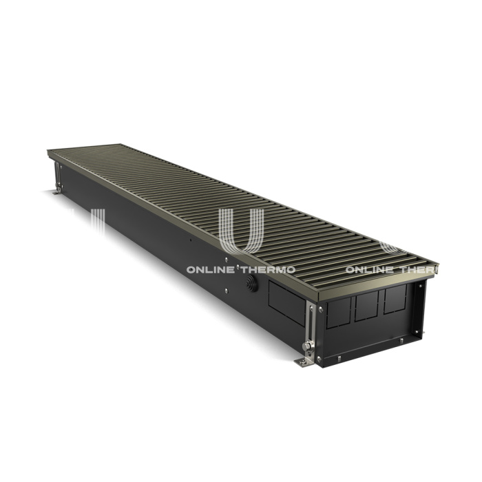 Конвектор внутрипольный Royal Thermo ATRIUM RT-A-110/200/1600-DG-U-DB, с естественной конвекцией, без вентилятора 