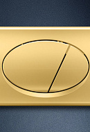 Кнопка смыва AlcaPlast M75, золотая 