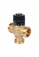 Термостатический смесительный клапан Stout SVM-0125-236525 DN25 НР 1", Kvs 2.3, PN10, 30-65°С, смешение вниз 