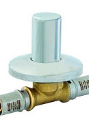 Вентиль под пресс-обжим с хромированной ручкой Stout SFP-0014-002020, 20 мм 