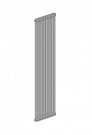 Стальной трубчатый радиатор Irsap Tesi 2 RR2180008TRA430N01 21800/08 T30 3/4", боковой, прозрачный лак T30 3/4", с креплением 