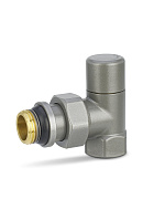 Запорный радиаторный клапан Varmega VMDV03-310404, 1/2" ВР-НР, угловой, серый 