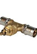 Вентиль под пресс-обжим с хромированной ручкой Stout SFP-0014-002020, 20 мм 