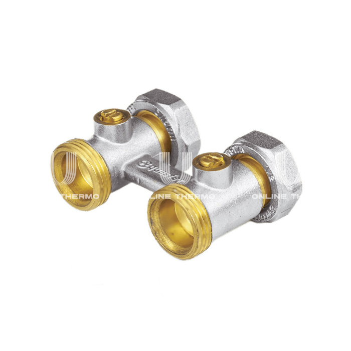 Узел нижнего подключения Aquasfera 5012-01 3/4"EKх3/4"EK НР-ВР, прямой, для двухтрубных систем 