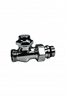 Запорный радиаторный клапан ручной Giacomini T31CX003, 1/2", НР, прямой, с антипротечкой, хромированный 