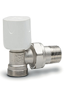 Радиаторный клапан ручной регулировки Luxor 11122100 (67132100), 1/2" НР, угловой, хромированный 
