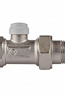 Комплект термостатический прямой с запорным клапаном Royal Thermo RTE 07.008 (НС-1442895), DN20 3/4" ВР-НР, без преднастройки 