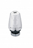 Термостатическая головка (термостат) Uni-fitt DX 169D1000, жидкостная, для вентилей Danfoss RA/RTR, клипсовое соединение, белая 