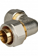 Угольник (угол) 90° равнопроходной Stout SFS-0003-003232 32x32, никелированный, компрессионный 