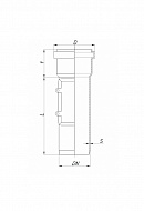 Ревизия PVC-U (НПВХ) Ostendorf KG KGRE 222600 D160 мм, с прямоугольным люком 
