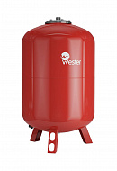 Расширительный бак для отопления Wester WRV300 top, 300 л, красный, вертикальный, напольный на ножках 