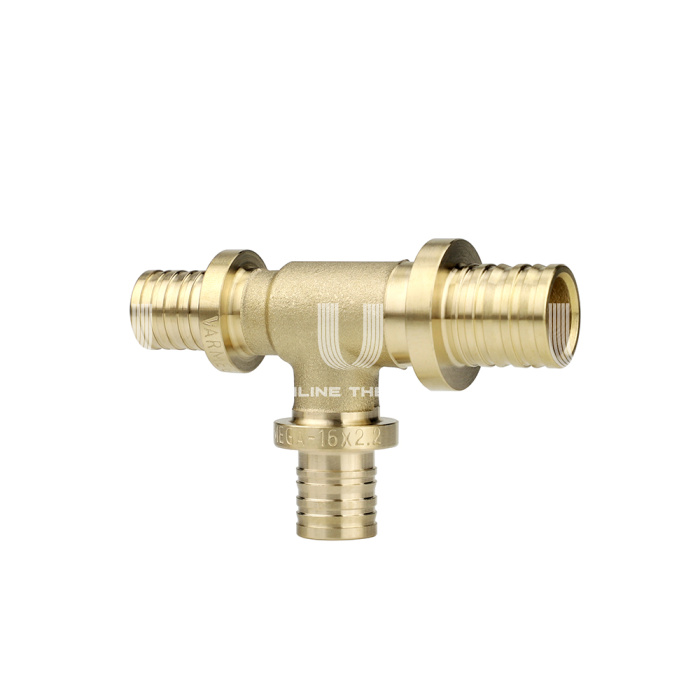 Тройник переходной Varmega Slide-fit VM505252520, 25x25x20 мм, аксиальный, латунь 