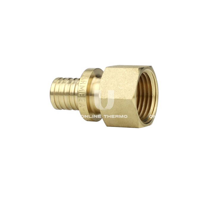 Муфта переходная (переходник) с внутренней резьбой Varmega Slide-fit VM513001605, 16х3/4", латунная, аксиальная 