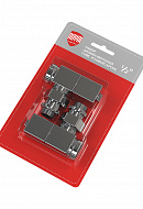 Комплект радиаторных клапанов (вентилей) ручной регулировки Royal Thermo Cube RTE 56.002 1/2" ВР-НР, угловой, комплект из 2 шт., хром 
