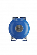 Гидроаккумулятор (расширительный бак) для водоснабжения Wester WAO24, 24 л, cиний, горизонтальный, напольный на ножках 