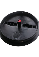 Крышка для баков 0-16-3110, D 355 мм, черная с красным клапаном 