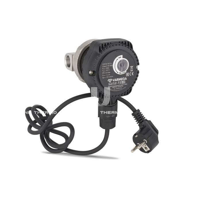 Насос циркуляционный Varmega VMCP10 12/1.2 72, VMCP10-12120721, база 72 мм, для ГВС с частотным регулированием 