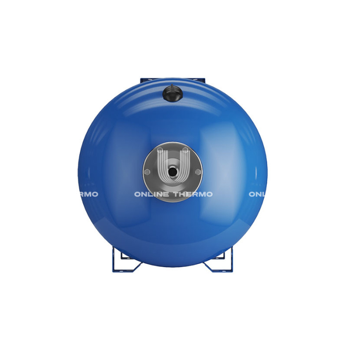 Гидроаккумулятор (расширительный бак) для водоснабжения Wester WAO100, 100 л, cиний, горизонтальный, напольный на ножках 