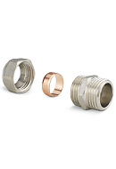 Соединитель Varmega VM09301, 15 x 1/2", для подключения медной трубки 