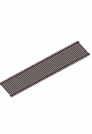 Решетка рулонная Itermic SGL-28-1500, тёмно-коричневая (brown) 