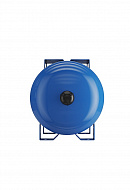 Гидроаккумулятор (расширительный бак) для водоснабжения Wester WAO24P, 24 л, cиний, горизонтальный, напольный, нержавеющий фланец 