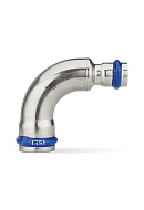 Угольник 90° переходной двухраструбный Varmega Inox Press VM727003522, 35×22 мм 