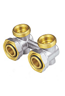 Узел нижнего подключения Aquasfera 5013-01 3/4"EKх3/4"EK НР-ВР, угловой, для двухтрубных систем 