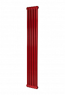 Стальной трубчатый радиатор Irsap Tesi 2 RR218000605A430N01 21800/06 T30 3/4", боковой, красный, с креплением 