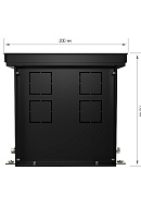 Конвектор внутрипольный Royal Thermo ATRIUM RT-A-190/200/2400-DG-U-BL, с естественной конвекцией, без вентилятора 