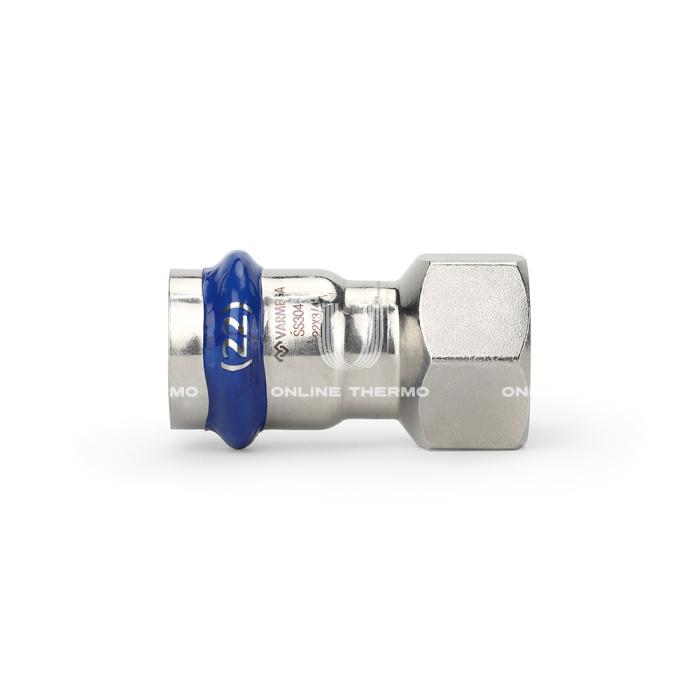 Муфта раструбная Varmega Inox Press с внутренней резьбой VM705002804, 28×1/2" 