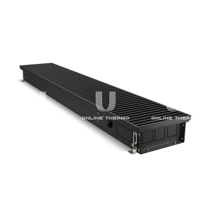 Конвектор внутрипольный Royal Thermo ATRIUM RT-A-90/200/800-DG-U-BL, с естественной конвекцией, без вентилятора 