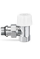 Термостатический клапан (терморегулятор) Varmega VMDV05-410404, 1/2" ВР-НР, угловой, хром 