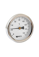 Термометр биметаллический с погружной гильзой Watts 10005942 F+R801 OR (TAS), диаметр 80 мм, 160°С, штуцер 50 мм 