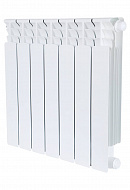 Биметаллический радиатор STOUT Space 500, белый - 7 секций, нижнее правое подключение 