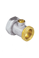 Узел нижнего подключения Aquasfera 5011-01 3/4"EKх3/4"EK НР-ВР, прямой, одинарный раздельный, для двухтрубных систем 