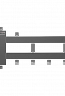 Балансировочный коллектор Gidruss (Гидрусс) BMSS-40-3D, компактный, до 40 кВт, нержавеющая сталь 