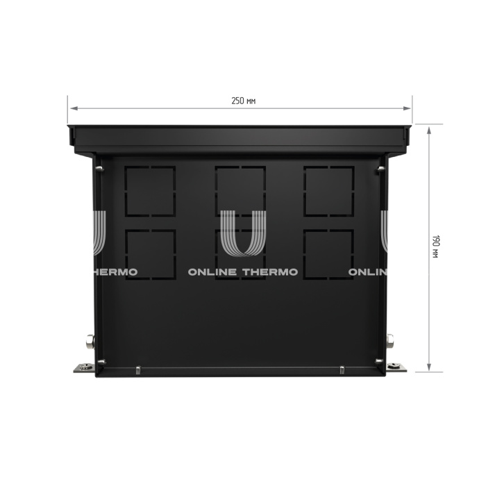 Конвектор внутрипольный Royal Thermo ATRIUM RT-A-190/250/1800-DG-U-LB, с естественной конвекцией, без вентилятора 