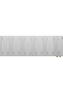 Биметаллический дизайн радиатор Royal Thermo PianoForte VD 200 Bianco Traffico (белый) VDR80 - 12 секций, нижнее правое подключение, 80мм 