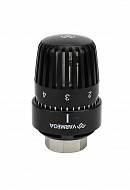 Термостатическая головка (термостат) Varmega VM11002, жидкостная, M30х1.5, с отметкой 0, черная 