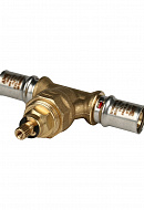 Вентиль под пресс-обжим с хромированной ручкой Stout SFP-0014-001616, 16 мм 