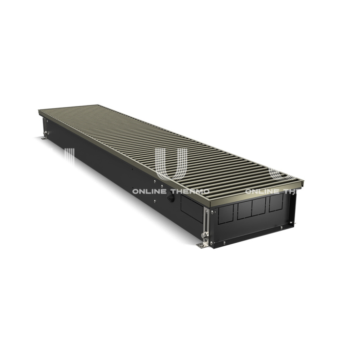 Конвектор внутрипольный Royal Thermo ATRIUM RT-A-110/250/2800-DG-U-DB, с естественной конвекцией, без вентилятора 