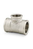 Тройник переходной с внутренней резьбой Varmega ВР 3/4"x1/2"x3/4", VMTF10-N050405, никелированный 