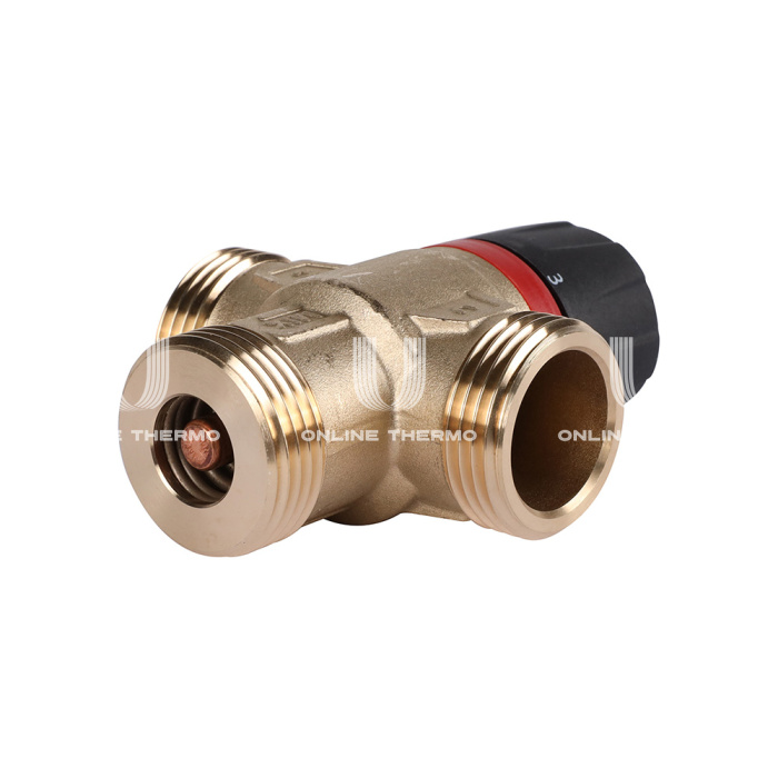 Термостатический смесительный клапан Rommer RVM-1131-236525 НР 1", Kvs 2.3, PN5, 30-65°C 