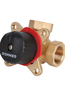 Трехходовой поворотный клапан Rommer RVM-0003-006320 ВР 3/4", Kvs 6.3 