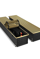 Конвектор внутрипольный Royal Thermo ATRIUM RT-A-190/250/2000-DG-U-AU, с естественной конвекцией, без вентилятора 