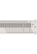 Конвектор внутрипольный Vitron ВК.55.260.950.2ТГ (99 Вт), с естественной конвекцией (без вентилятора) 