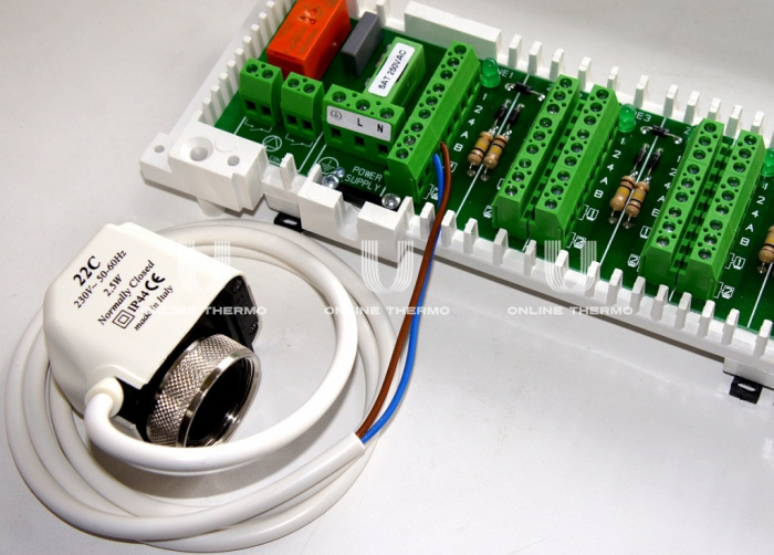 Модуль управления (коммутационный) базовый Watts WFHC-BAS P02086 10021113, 4 канала (контура), 24 В, НЗ сервопривод, Master (главный) 