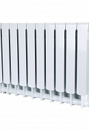 Биметаллический радиатор STOUT Space 500, белый - 10 секций, нижнее правое подключение 