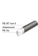 Труба Varmega Stabil PE-Xa/AL/PE-RT тип II VM5022537050, 25x3.7 мм, бухта 50 м, серая 