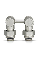 Узел нижнего подключения Varmega VMDV20-300415, 1/2"×3/4"EK, угловой, серый 